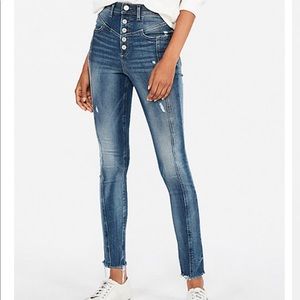 High waisted ankle jeans